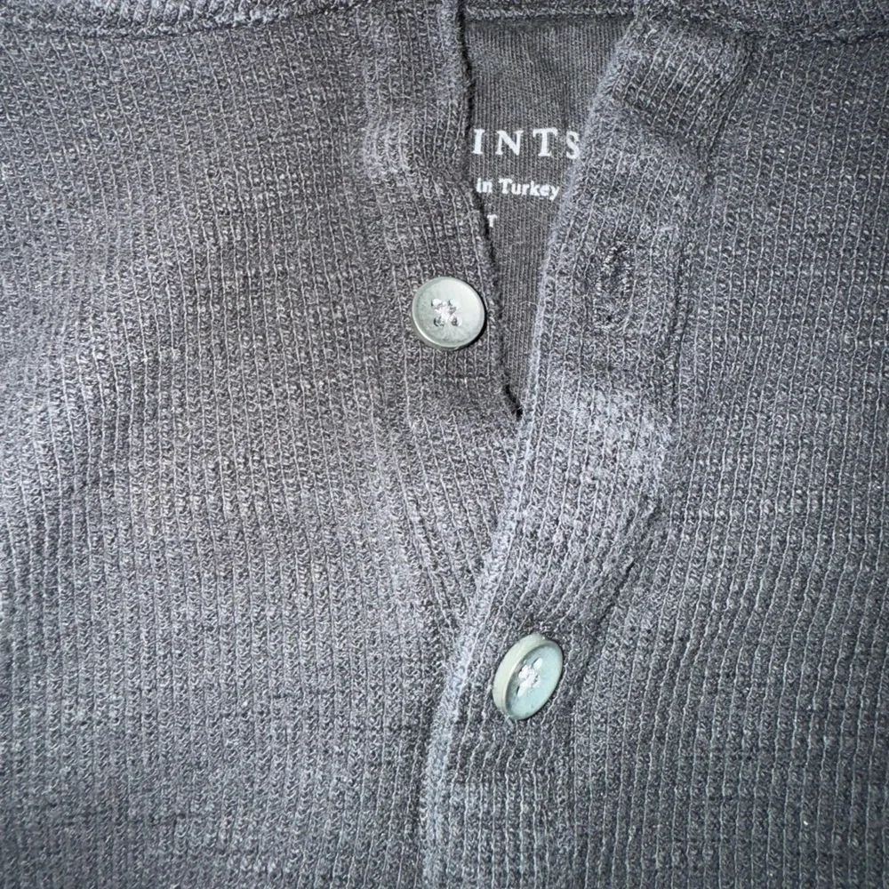 MUSE LONG SLEEVE HENLEY BLACK SIZE MEDIUM REGULAR FIT - Picture 6 of 7